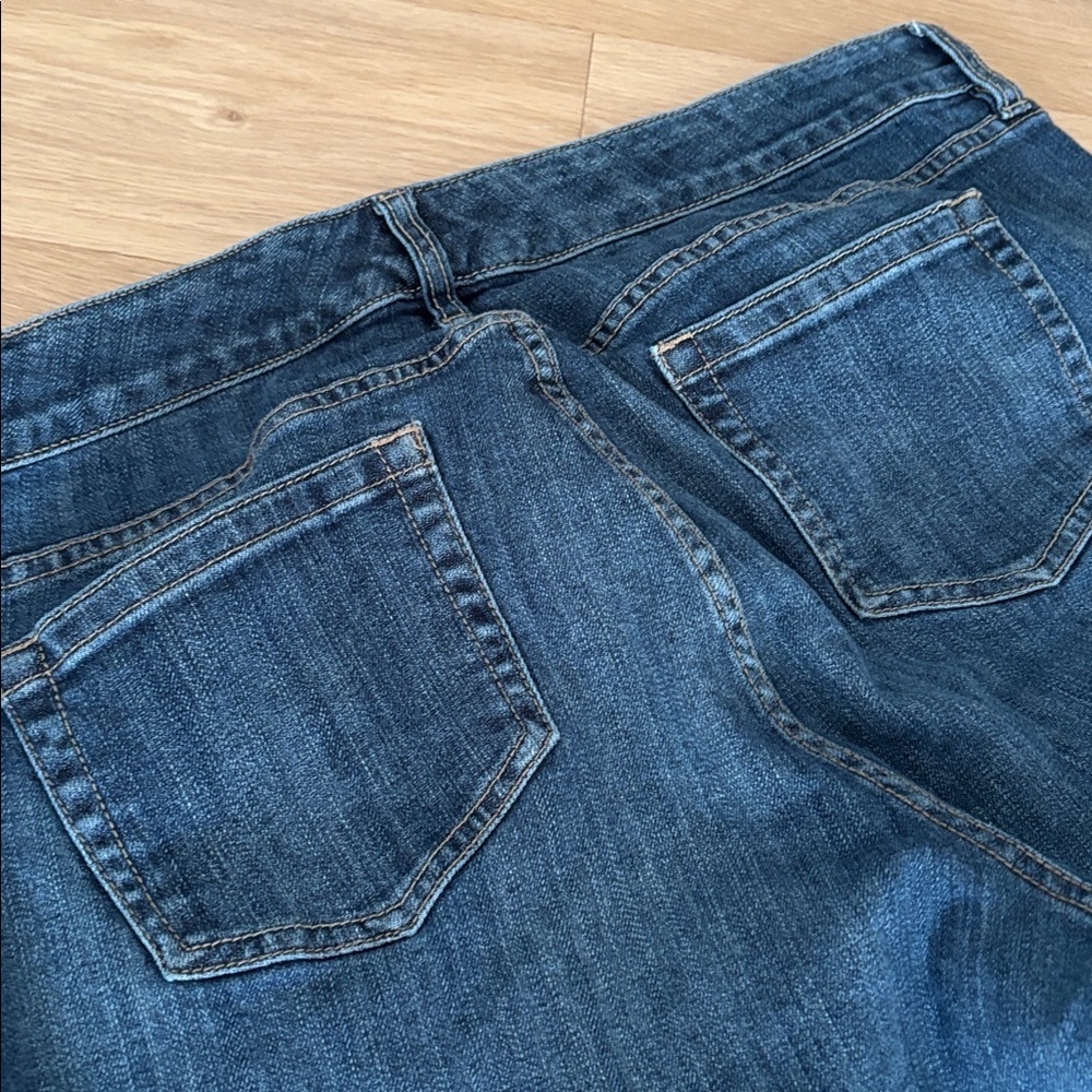 TORRID (20R) Premium Boyfriend Jeans Dark Wash Plaid Destruction Mid-Rise - Picture 10 of 13